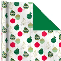 Hallmark Mod Holiday 3-Pack Reversible Wrapping Paper Assortment, 120 Sq. Ft. -Hallmark Sales Mod Holiday Assorted Reversible Wrapping Paper 5JXW1072 06