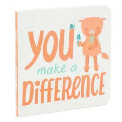 Hallmark MopTops Highland Cow Stuffed Animal With You Make A Difference Board Book -Hallmark Sales MopTops Plush Cow Stuffed Animal Board Book 1KID1537 04