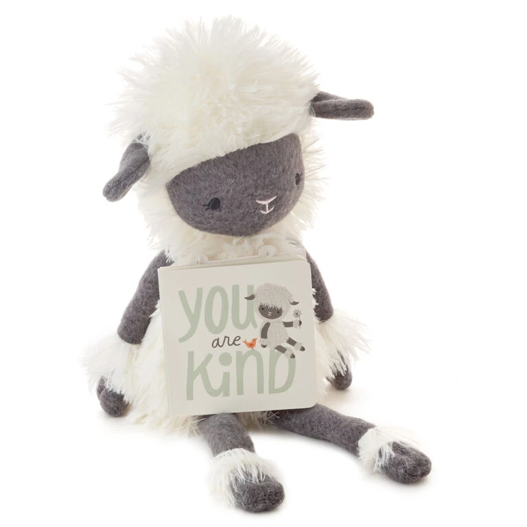 Hallmark MopTops Highland Sheep Stuffed Animal With You Are Kind Board Book 1 Hallmark MopTops Highland Sheep Stuffed Animal With You Are Kind Board Book