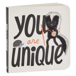 Hallmark MopTops Skunk Stuffed Animal With You Are Unique Board Book 9 Hallmark MopTops Skunk Stuffed Animal With You Are Unique Board Book -Hallmark Sales MopTops Plush Skunk Stuffed Animal and Board Book 1KID2082 04