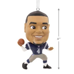 NFL Dallas Cowboys Dak Prescott Bouncing Buddy Hallmark Ornament -Hallmark Sales NFL Dallas Cowboys Dak Prescott Bouncing Buddy Christmas Ornament 1OSL1563 03