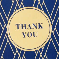 Hallmark Bulk Navy And Gold Assorted Blank Thank-You Notes, Box Of 120 -Hallmark Sales Navy and Gold Assorted Blank ThankYou Notes Bulk Pack 5STZ1064 03