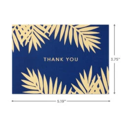 Hallmark Bulk Navy And Gold Assorted Blank Thank-You Notes, Box Of 120 -Hallmark Sales Navy and Gold Assorted Blank ThankYou Notes Bulk Pack 5STZ1064 04