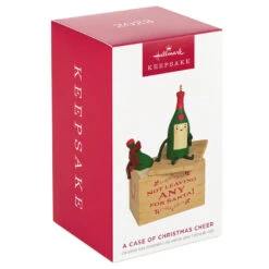 Hallmark A Case Of Christmas Cheer Ornament -Hallmark Sales None for Santa Wine Crate Keepsake Ornament 1799QGO2869 04
