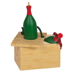 Hallmark A Case Of Christmas Cheer Ornament -Hallmark Sales None for Santa Wine Crate Keepsake Ornament 1799QGO2869 06