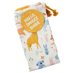 Hallmark 28" Pastel Animals Large Fabric Gift Bag With Tag -Hallmark Sales Pastel Animals Fabric Gift Sack With Tag 1499EGB7167 06
