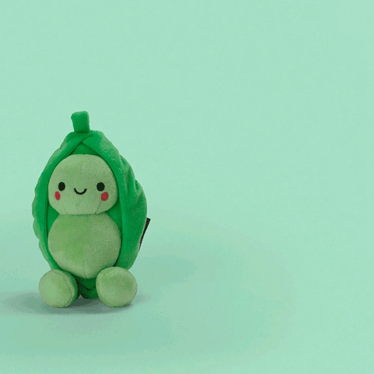 Hallmark Better Together Peas And Carrot Magnetic Plush, 4.5" 2 Hallmark Better Together Peas And Carrot Magnetic Plush, 4.5" - Image 2