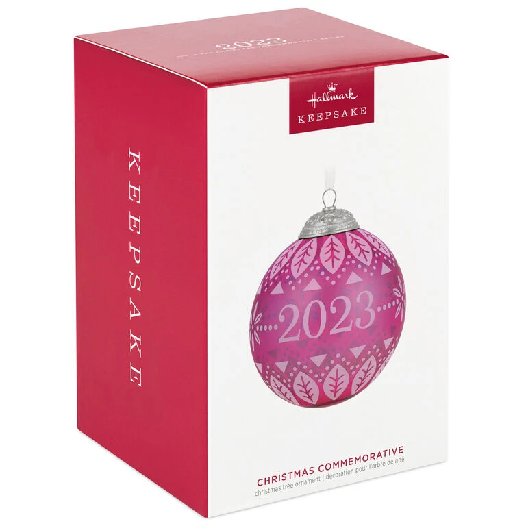 Hallmark Christmas Commemorative 2023 Glass Ball Ornament 4 Hallmark Christmas Commemorative 2023 Glass Ball Ornament - Image 4
