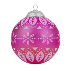 Hallmark Christmas Commemorative 2023 Glass Ball Ornament 11 Hallmark Christmas Commemorative 2023 Glass Ball Ornament -Hallmark Sales Pink Glass Ball 2023 Keepsake Ornament 2299QXR8127 06