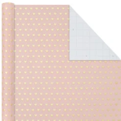 Hallmark Pink And Gray 3-Pack Wrapping Paper, 85 Sq. Ft. Total -Hallmark Sales Pink and Gray 2 Standard 1 Foil 3Pack Gift Wrap 5EWR6421 04