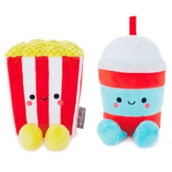 Hallmark Better Together Popcorn And Slushie Magnetic Plush, 5" 5 Hallmark Better Together Popcorn And Slushie Magnetic Plush, 5" -Hallmark Sales Popcorn and Slushie Magnetic Plush 1KID2090 03