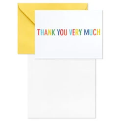 Hallmark Primary Colors Assorted Blank Thank-You Notes, Pack Of 48 9 Hallmark Primary Colors Assorted Blank Thank-You Notes, Pack Of 48 -Hallmark Sales Primary Colors Blank ThankYou Notes Assortment Pack 5STZ1057 03