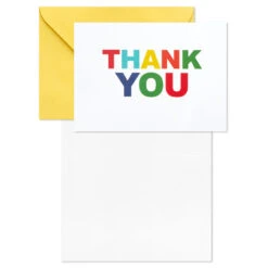 Hallmark Primary Colors Assorted Blank Thank-You Notes, Pack Of 48 10 Hallmark Primary Colors Assorted Blank Thank-You Notes, Pack Of 48 -Hallmark Sales Primary Colors Blank ThankYou Notes Assortment Pack 5STZ1057 04