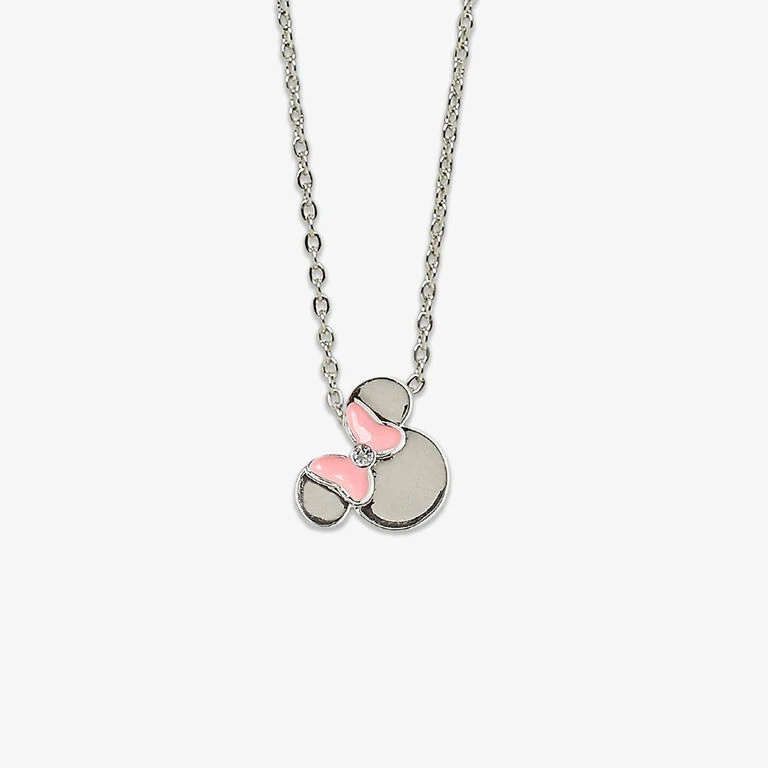 Pura Vida Minnie Mouse Pendant Silver Necklace, 18" 1 Pura Vida Minnie Mouse Pendant Silver Necklace, 18"