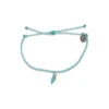 Pura Vida Seafoam Braided Bracelet With Toucan Bird Charm