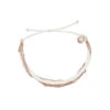 Pura Vida Multistrand White And Rose Gold Chain Bracelet