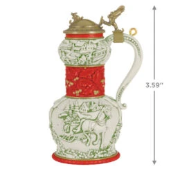 Hallmark Beer Stein Special Edition 2023 Ornament -Hallmark Sales Red Green and Gold Beer Stein Keepsake Ornament 1999QGO2807 03