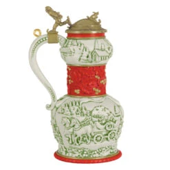 Hallmark Beer Stein Special Edition 2023 Ornament -Hallmark Sales Red Green and Gold Beer Stein Keepsake Ornament 1999QGO2807 06