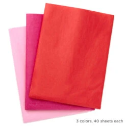 Hallmark Red/Fuchsia/Pink 3-Pack Bulk Tissue Paper, 120 Sheets -Hallmark Sales RedFuchsiaPink 3Pack Bulk Tissue Paper 5TIS1145 03