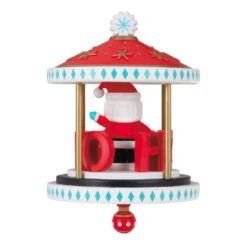 Hallmark Santa-Go-Round Ornament 11 Hallmark Santa-Go-Round Ornament -Hallmark Sales Santa Carousel Keepsake Ornament 2299QGO2647 06