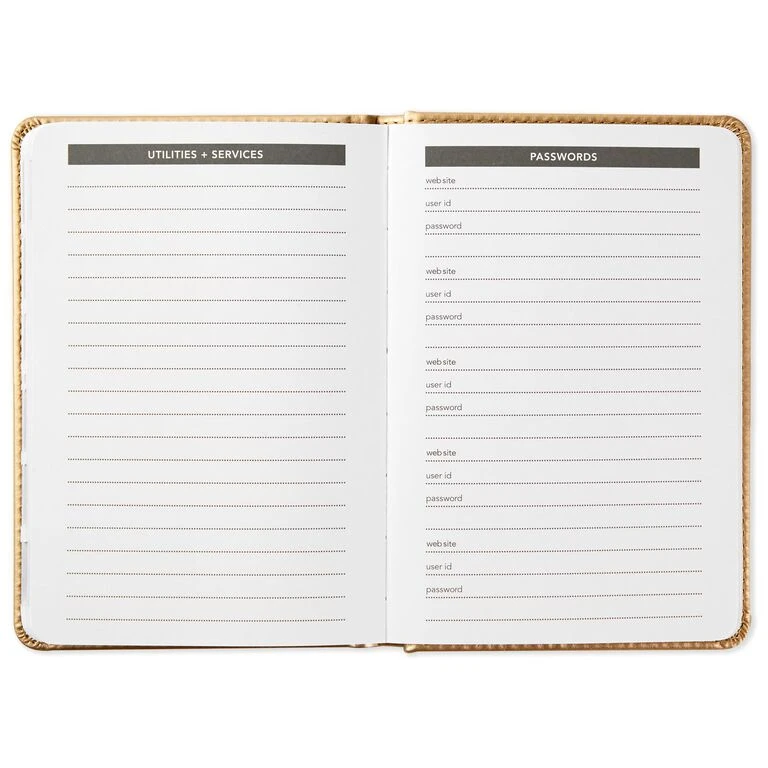 Hallmark Satin Gold Address Book 5 Hallmark Satin Gold Address Book - Image 5