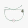 Pura Vida Shell Charm Seafoam Bitty Braid Bracelet