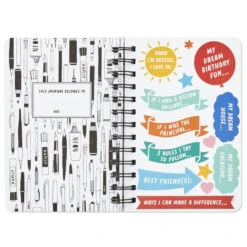 Hallmark Write On! Prompted Journal With Stickers 8 Hallmark Write On! Prompted Journal With Stickers -Hallmark Sales Spiral Notebook With 119 Prompt Stickers 3HWJ2111 03