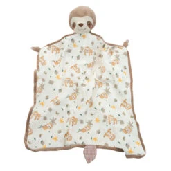 Douglas Cuddle Toys Stanley Sloth Blanki Lovey Baby Blanket, 24"