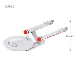 Hallmark Mini Star Trek™ U.S.S. Enterprise NCC-1701 Ornament, 0.035" -Hallmark Sales Star Trek USS Enterprise Keepsake Ornament 1099QXM9327 03