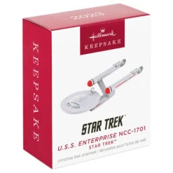 Hallmark Mini Star Trek™ U.S.S. Enterprise NCC-1701 Ornament, 0.035" -Hallmark Sales Star Trek USS Enterprise Keepsake Ornament 1099QXM9327 04