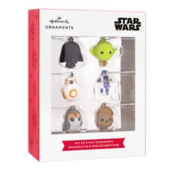 Mini Star Wars™ Shatterproof Hallmark Ornaments, Set Of 6 -Hallmark Sales Star Wars Characters Miniature Christmas Ornaments Set of 6 2HCM6129 04