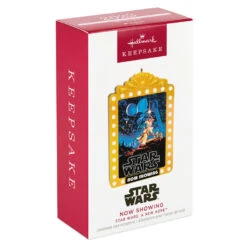 Hallmark Star Wars: A New Hope™ Now Showing Ornament With Light -Hallmark Sales Star Wars Movie Poster Keepsake Ornament 2499QXI7149 04