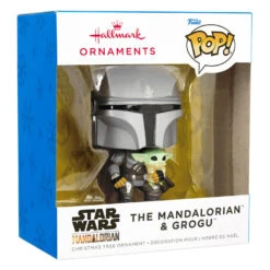 Star Wars The Mandalorian™ With Grogu™ Funko POP!® Hallmark Ornament -Hallmark Sales Star Wars The Mandalorian With Grogu Funko POP Christmas Ornament 3HCM1103 04