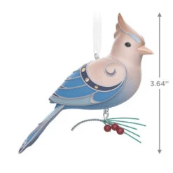 Hallmark The Beauty Of The Birds Leucistic Steller's Jay Ornament 8 Hallmark The Beauty Of The Birds Leucistic Steller's Jay Ornament -Hallmark Sales Stellers Jay Blue Bird Keepsake Ornament 1799QXE3307 03
