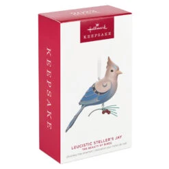Hallmark The Beauty Of The Birds Leucistic Steller's Jay Ornament 9 Hallmark The Beauty Of The Birds Leucistic Steller's Jay Ornament -Hallmark Sales Stellers Jay Blue Bird Keepsake Ornament 1799QXE3307 04