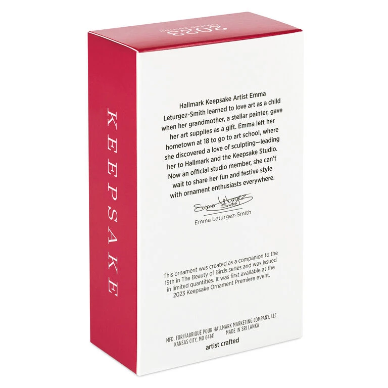 Hallmark The Beauty Of The Birds Leucistic Steller's Jay Ornament 5 Hallmark The Beauty Of The Birds Leucistic Steller's Jay Ornament - Image 5