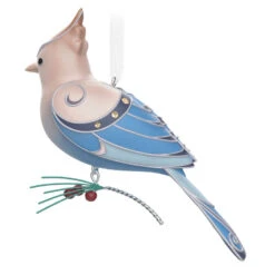 Hallmark The Beauty Of The Birds Leucistic Steller's Jay Ornament 11 Hallmark The Beauty Of The Birds Leucistic Steller's Jay Ornament -Hallmark Sales Stellers Jay Blue Bird Keepsake Ornament 1799QXE3307 06