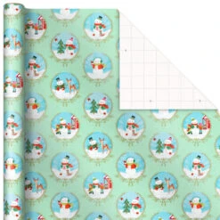 Hallmark Pastel Christmas Prints 3-Pack Wrapping Paper, 120 Sq. Ft. 9 Hallmark Pastel Christmas Prints 3-Pack Wrapping Paper, 120 Sq. Ft. -Hallmark Sales Storybook Scenes 3Pack Christmas Wrapping Paper 5JXW1081 03