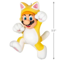 Hallmark Nintendo Super Mario™ Powered Up With Mario Cat Ornament -Hallmark Sales Super Mario Cat Keepsake Ornament 1899QXR8199 03