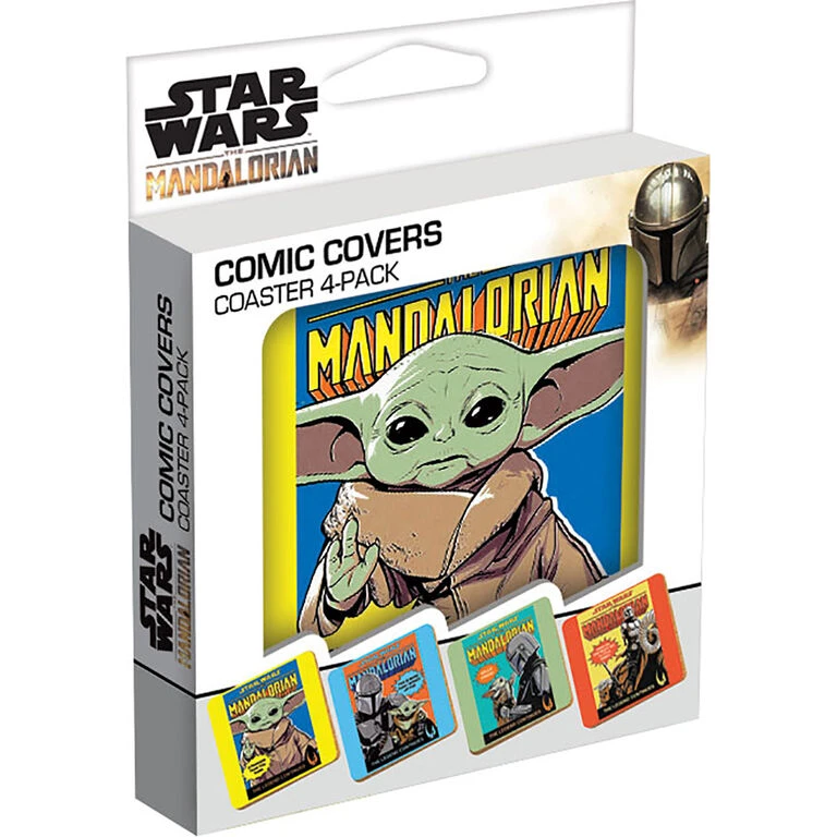 Star Wars: The Mandalorian Comic Book Cover Coasters, Set Of 4 2 Star Wars: The Mandalorian Comic Book Cover Coasters, Set Of 4 - Image 2