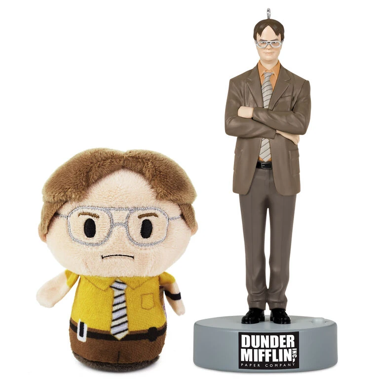 Hallmark Itty Bittys® The Office Dwight Schrute Plush With Sound 1 Hallmark Itty Bittys® The Office Dwight Schrute Plush With Sound