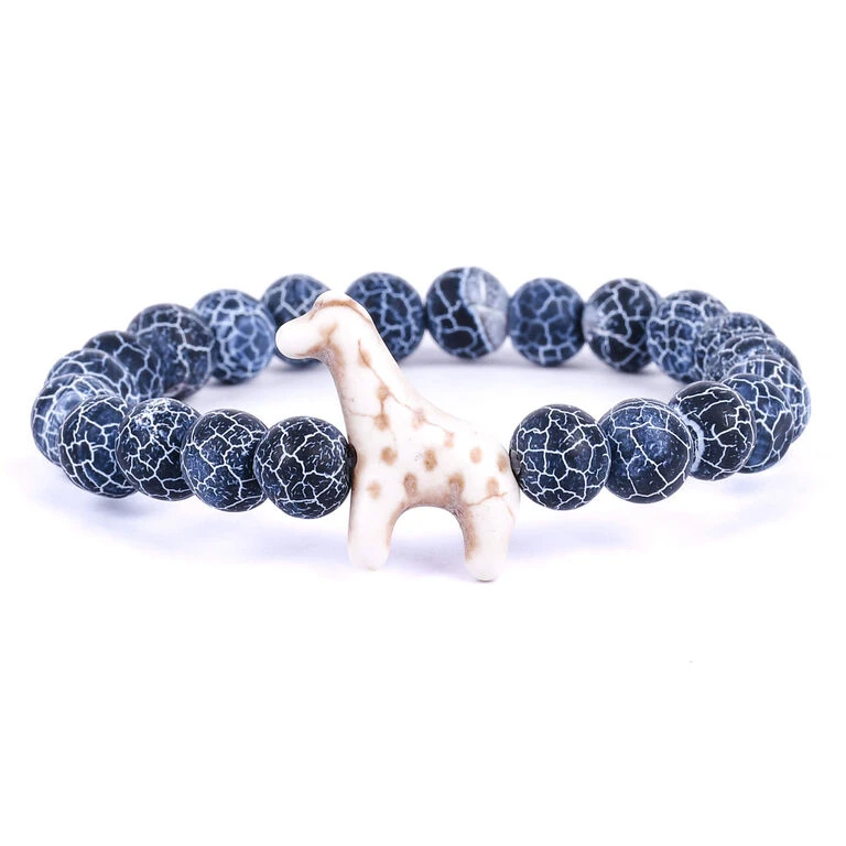 Fahlo Blue River Stone Giraffe Trek Bracelet 1 Fahlo Blue River Stone Giraffe Trek Bracelet