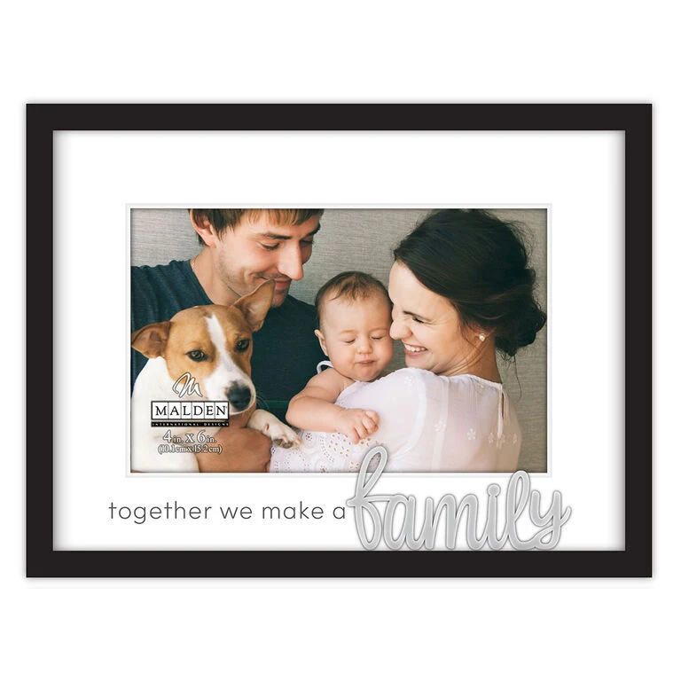 Malden Together We Make A Family Wood Picture Frame, 4x6 1 Malden Together We Make A Family Wood Picture Frame, 4x6