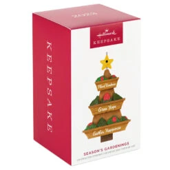 Hallmark Season's Gardenings Ornament 9 Hallmark Season's Gardenings Ornament -Hallmark Sales TreeShaped Gardening Planter Keepsake Ornament 1899QGO2947 04