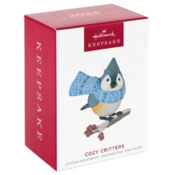 Hallmark Cozy Critters Ornament 9 Hallmark Cozy Critters Ornament -Hallmark Sales Tufted Timouse in Scarf Keepsake Ornament 1499QXR8019 04