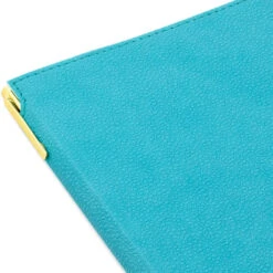 Hallmark Turquoise Faux Leather Notebook With Pen 11 Hallmark Turquoise Faux Leather Notebook With Pen -Hallmark Sales Turquoise Faux Leather Notebook With Pen 1HWJ7041 05