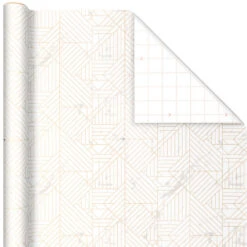Hallmark Upscale Neutrals 3-Pack Wrapping Paper, 85 Sq. Ft. Total -Hallmark Sales Upscale Neutrals 2 Standard 1 Foil 3Pack Gift Wrap 5EWR6417 04