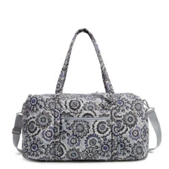Vera Bradley Large Travel Duffel In Tranquil Medallion