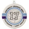 Volleyball Ceramic Circle Personalized Ornament