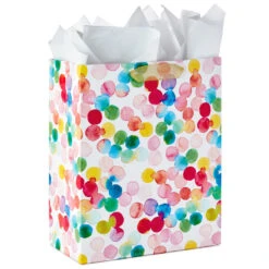 Hallmark 13" Watercolor 3-Pack Assorted Gift Bags With Tissue -Hallmark Sales Watercolor 3Pack Assorted Large Gift Bags Tissue 5EGB6367 05